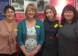 Abigail with her team. From left to right, Victoria, Joanna, Abigail and Pennie